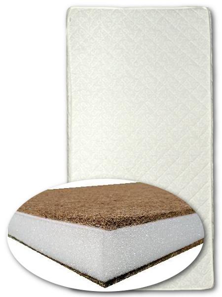 Dětská matrace New Baby BASIC 120x60x8 kokos-molitan-kokos bílá
