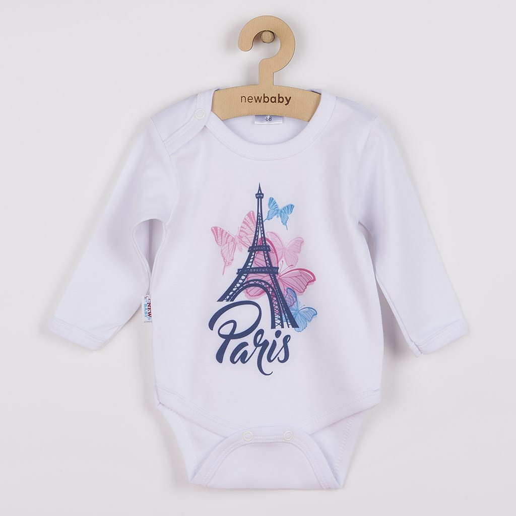 Kojenecké body s dlouhým rukávem New Baby Towns růžové Velikost: 74 (6-9m)