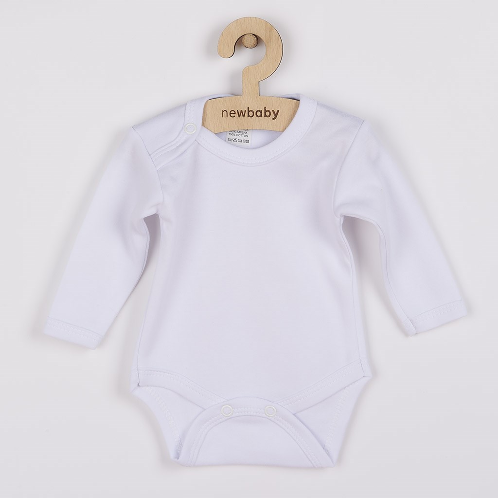 Body dlouhý rukáv New Baby - bílé Velikost: 98 (2-3r)
