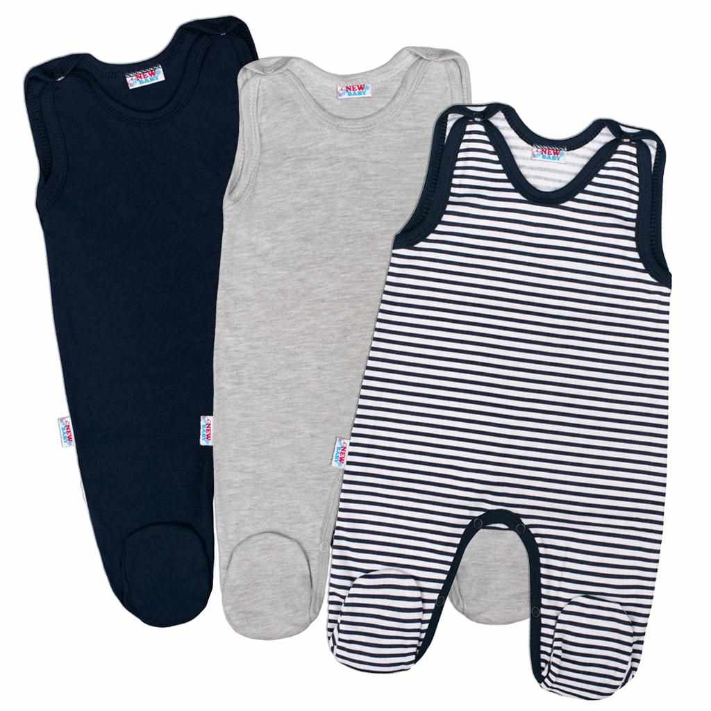 Kojenecké dupačky New Baby Classic II Kluk 3ks Velikost: 62 (3-6m)