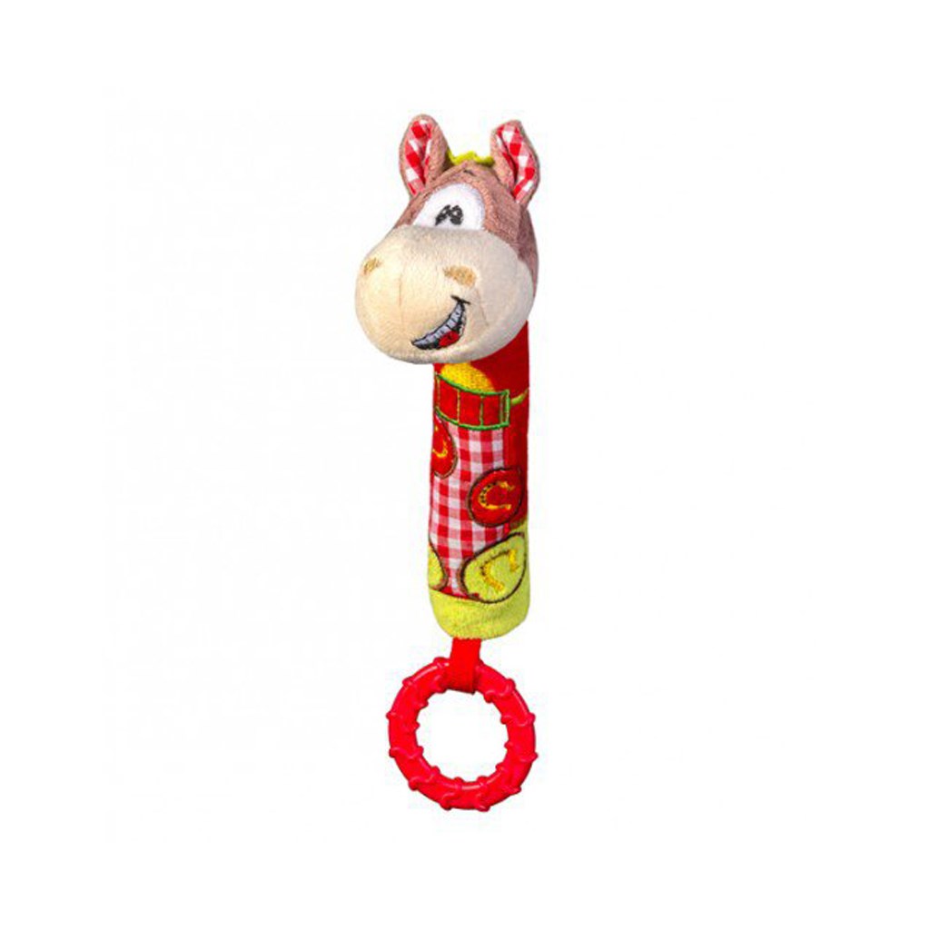 Plyšová pískací hračka s kousátkem Baby Ono koník