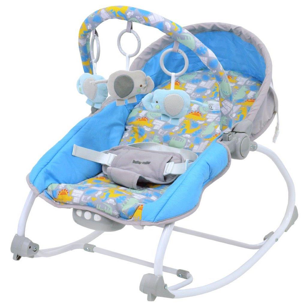 Multifunkční houpací lehátko pro miminko Baby Mix šedé
