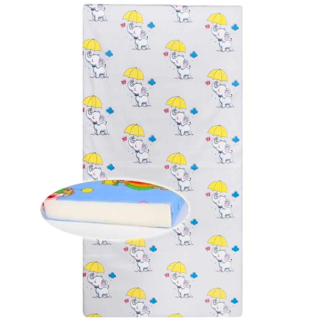 Dětská pěnová matrace New Baby 120x60 šedá - různé obrázky