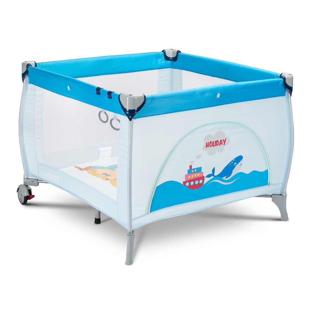Dětská skládací ohrádka CARETERO Holiday blue