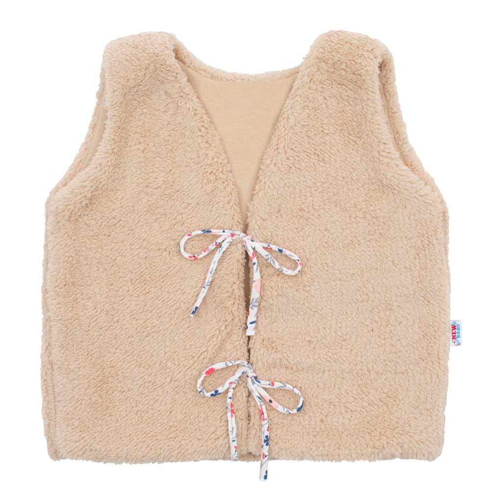 Dívčí bavlněná chlupatá vesta New Baby For Girls Velikost: 74 (6-9m)
