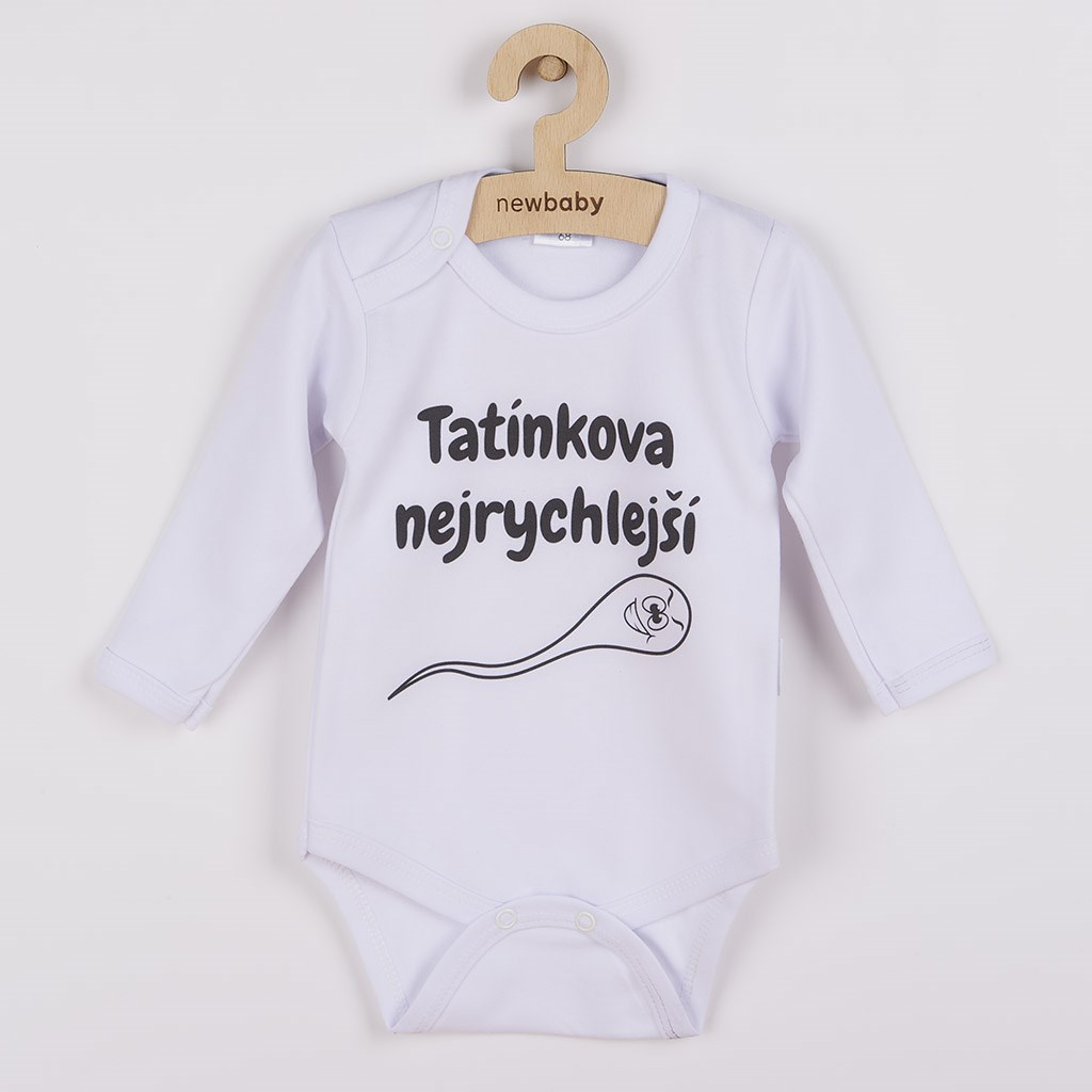 Body s potiskem New Baby Tatínkova nejrychlejší Velikost: 62 (3-6m)