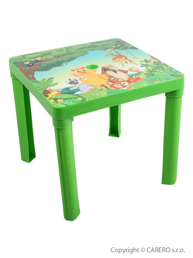 Dětský zahradní nábytek - Plastový stůl zelený