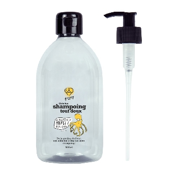 Step One Láhev z recyklovaného plastu s pumpičkou a vyklápěcím uzávěrem 500 ml